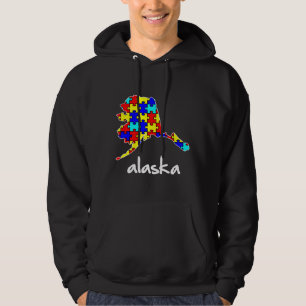 Veste À Capuche Sensibilisation sur l'autisme de l'Alaska