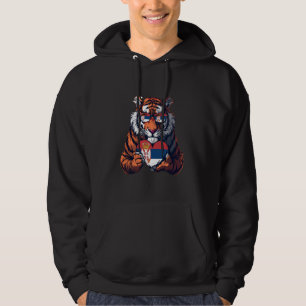 Veste À Capuche Serbe Drapeau Coeur Tigre Racines Serbes Prid