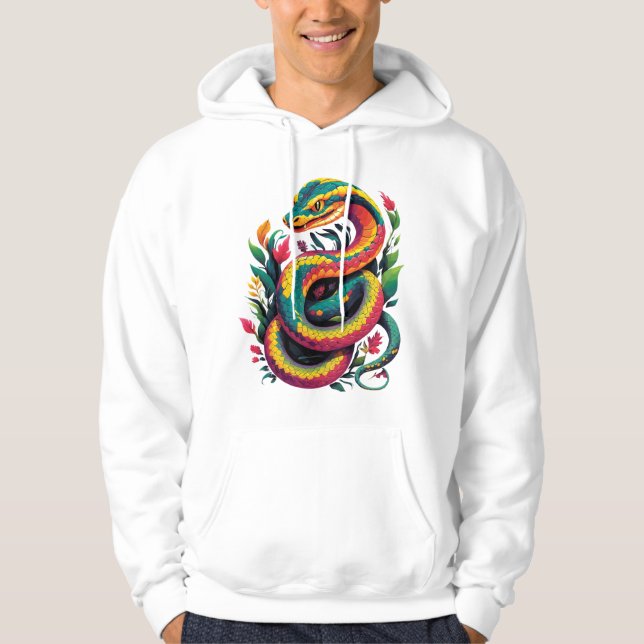 Veste À Capuche Serpent coloré (Devant)