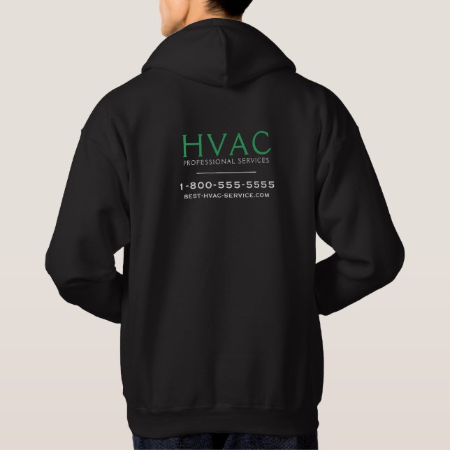 Veste À Capuche Services de refroidissement de chauffage HVAC (Dos)