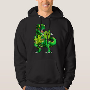 Veste À Capuche Shamrock équitation Dinosaur T Rex Jour de la Sain