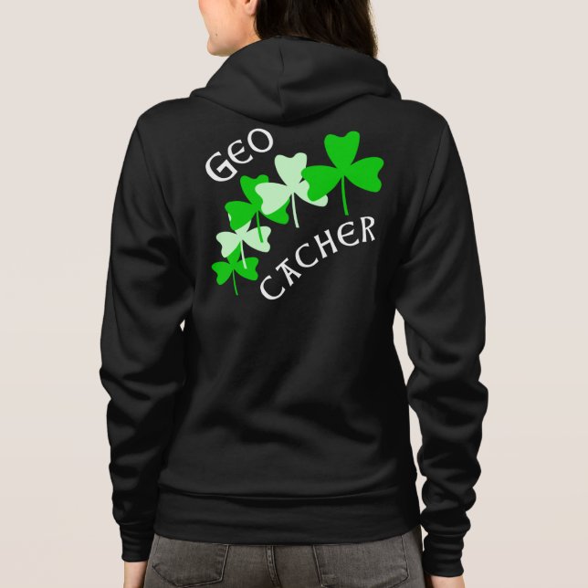 Veste À Capuche Shamrocks Geocacher (Dos)