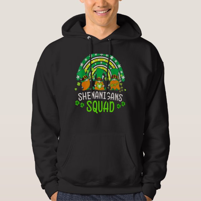 Veste À Capuche Shenanigans Squad Jour de la Saint Patrick Gnomes  (Devant)