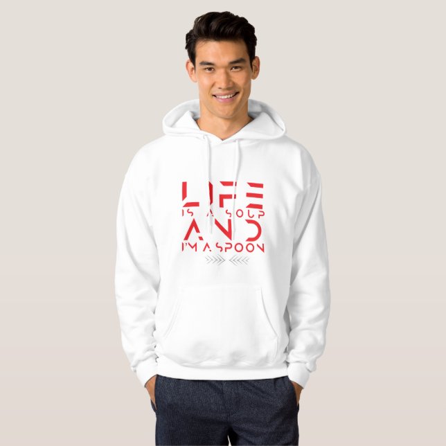 Veste À Capuche si lf est une soupe je suis une cuillère (Devant entier)