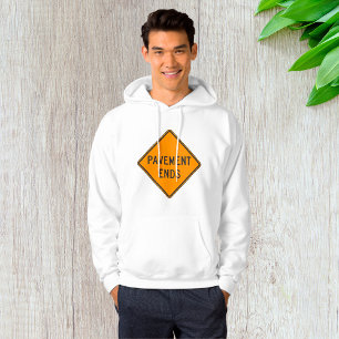 Veste À Capuche Signal routier de fin de chaussée Avertissement de