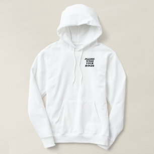 Veste À Capuche S'il vous plaît, lavez-vous votre poche
