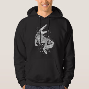 Veste À Capuche Silhouette blanche - Crocodile