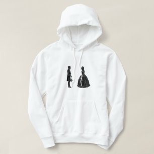Veste À Capuche silhouette d'abraham lincoln et de mary todd linco