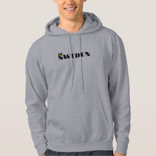 Veste À Capuche Simple Moderne Suède Pays Suédois Drapeau Souvenir