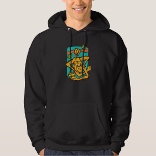 Veste À Capuche Singe suspendu à la branche en couleur pour avant