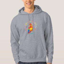 Veste À Capuche **Singing Parrot – Cute Parrot Singing Illustratio