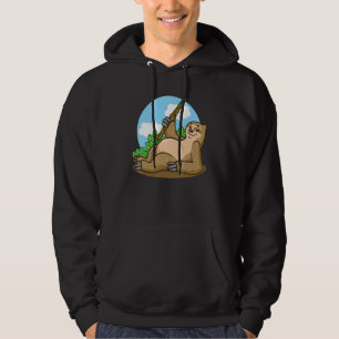 Veste À Capuche Sloth Jouant L'Oboe Musical Wind Instruments