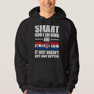 Veste À Capuche Smart Good look Drapeau croate Croatie Croate