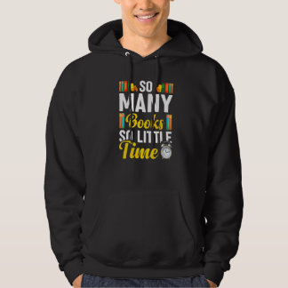 Veste À Capuche So Many Books Bookworm Bookaholic Reader Girls Wo