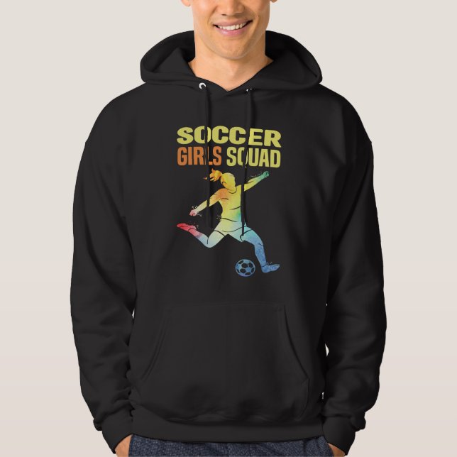 Veste À Capuche Soccer Girls Squad Kids And Women Soccer (Devant)