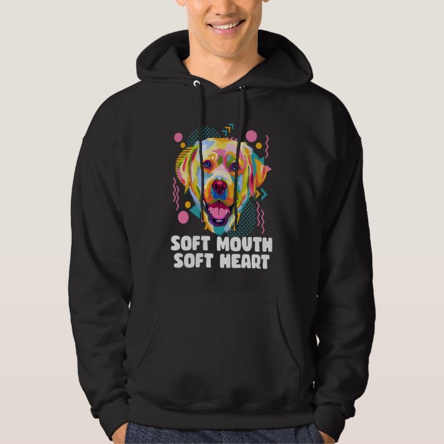 Veste À Capuche Soft Mouth Soft Heart  Dog Theme Humor Dog Paw (Devant)