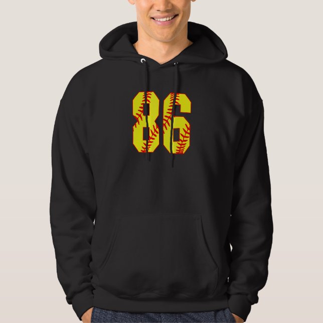 Veste À Capuche Softball 86 Fast Pitch Love Softball Maman Favorit (Devant)