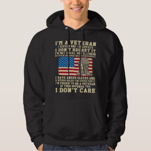 Veste À Capuche Soldat militaire retraité des États-Unis patriotiq
