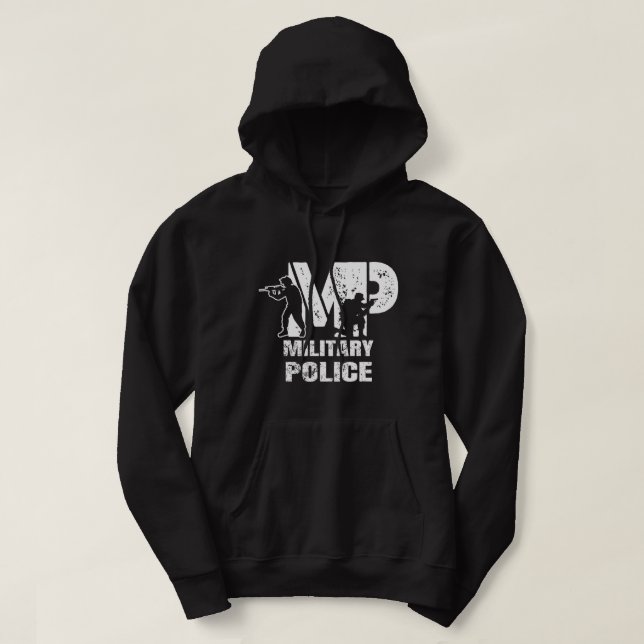 Veste À Capuche Soldat Retraité Vétéran Militaire Police Militaire (Design devant)