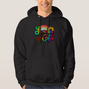 Veste À Capuche Soleil Et Café Cool Plage Vacances Été