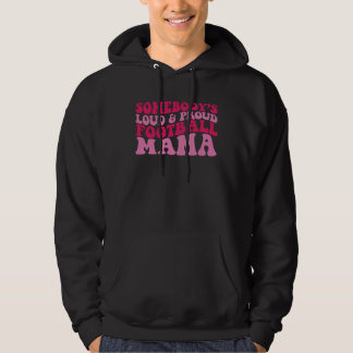 Veste À Capuche Somebody s loud and proud football mama 1
