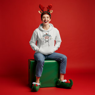 Veste À Capuche Sonnette de Noël Rétro Squelette de Noël qui Rentr