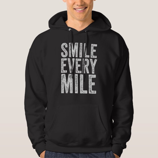 Veste À Capuche Souriez Tous Les Milles Coureur (Devant)