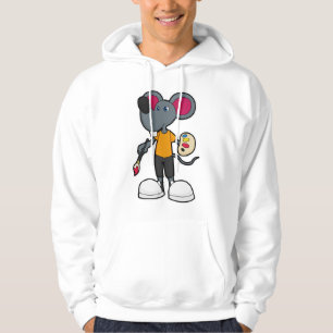 Veste À Capuche Souris comme Peintre avec Peinture et Pinceau