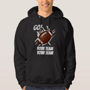 Veste À Capuche Soutenez Votre Équipe De Football Touchdown Splash