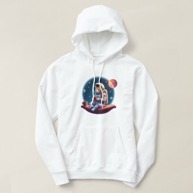 Veste À Capuche space cat (Design devant)