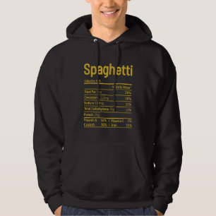 Veste À Capuche Spaghetti Nutrition Fact Thankgiving Noël