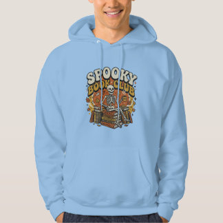 Veste À Capuche Squelette amateur de livres rétro groovy Halloween