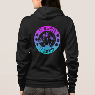 Veste À Capuche St Maarten bleu Dégradé Saint Martin