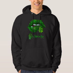 Veste À Capuche St Patrick's Attrapez cette verte lèvres Empreinte