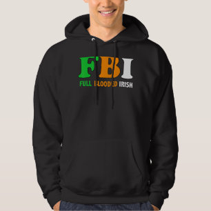 Veste À Capuche St Patrick's Day Fbi Full Blooded Irish 1