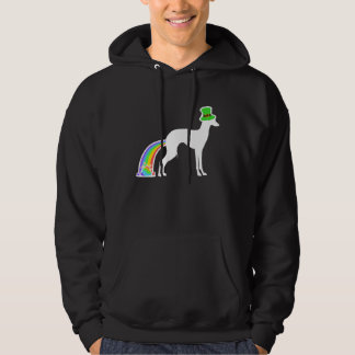 Veste À Capuche St Patrick's Day Rainbow Dog  Italian Greyhound