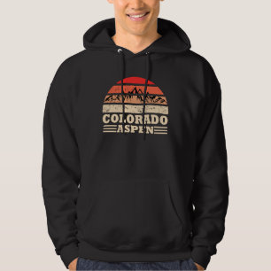 Veste À Capuche Station de ski vintage d'Aspen Colorado
