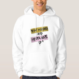 Veste À Capuche Stay Focused Never Give Up Motivational Streetwear