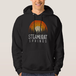 Veste À Capuche Steamboat Springs Colorado CO Retro Style Vintag