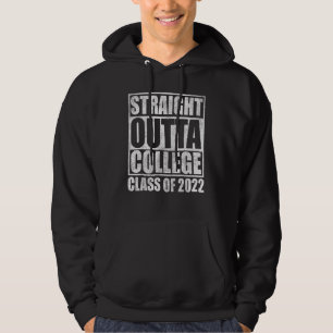 Veste À Capuche Straight Outta College S Fun Men Women 2022 Gradua