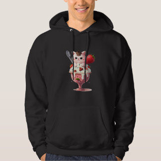 Veste À Capuche Strawberry Ice Cream Sundae Kitten Gelato Berry Ca