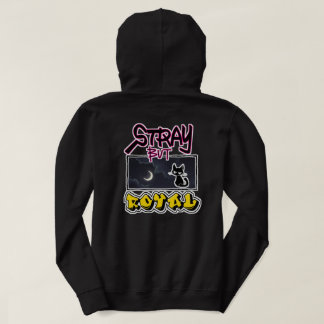 Veste À Capuche STRAY BUT ROYAL — Black Cat Division (Back Print)