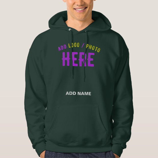 VESTE À CAPUCHE STYLISH MODERNE PERSONNALISÉ FORÊT PROFONDE MARQUE (Devant)