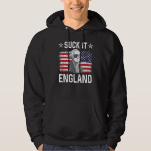 Veste À Capuche Suck It England George Washington 1776 4 juillet