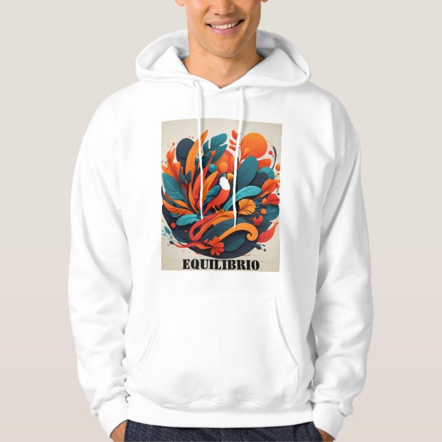 Veste À Capuche Sudadera Arte Simbólico de Equilibrio Natural (Devant)