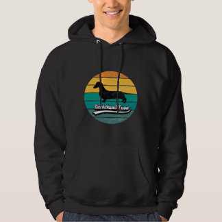 Veste À Capuche Sunset Dachshund Team Chien race Lover Silhouette