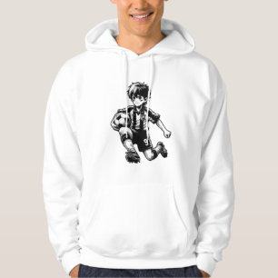 Veste À Capuche Superbe design de joueur de football anime Hoodie