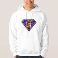 Superman S-Shield | Logo d'aérographe violet