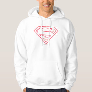 Veste À Capuche Superman S-Shield   Logo en ligne rouge
