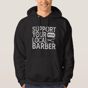 Veste À Capuche Support de votre barbier local 2024